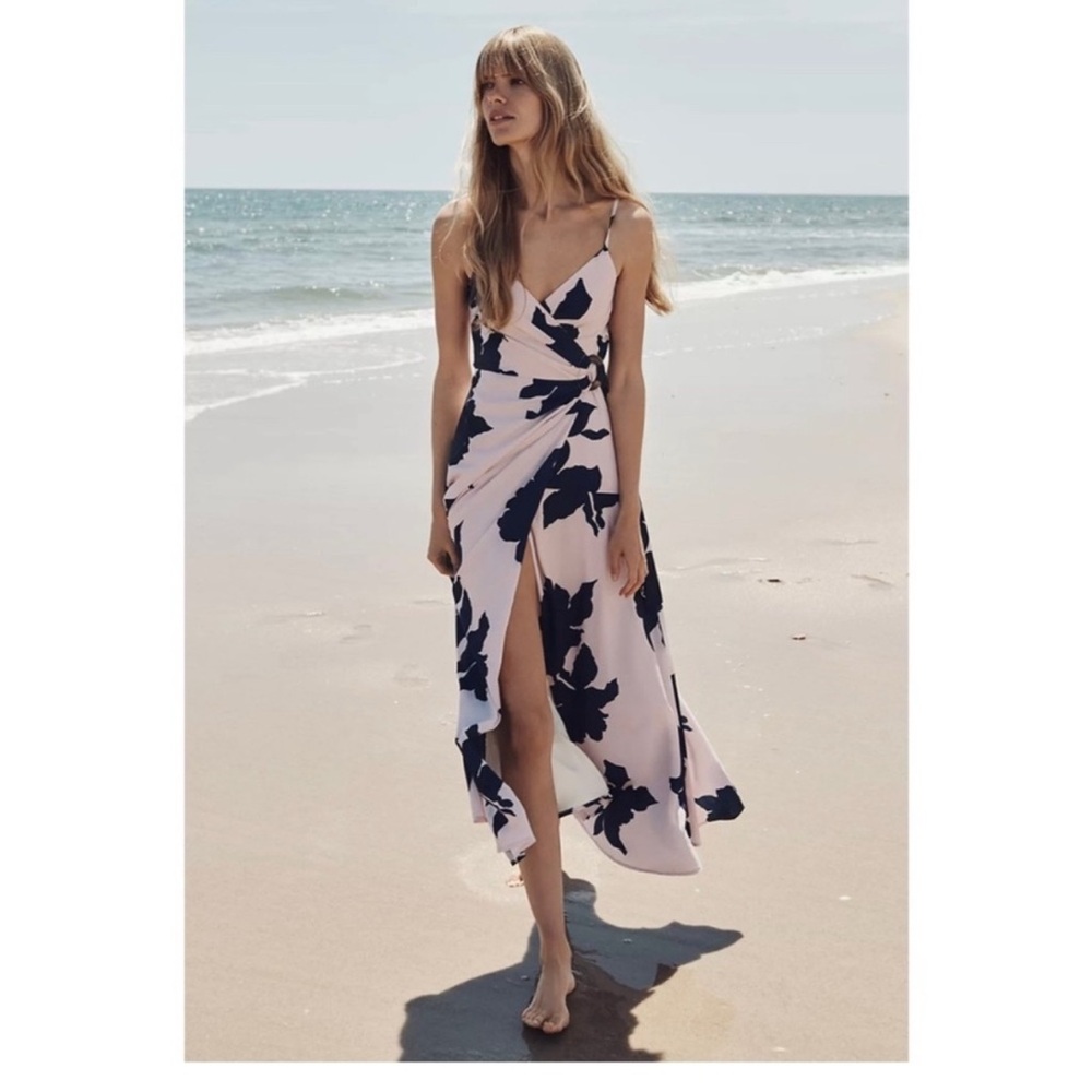 Hutch Delancey Warp Floral Maxi Dress